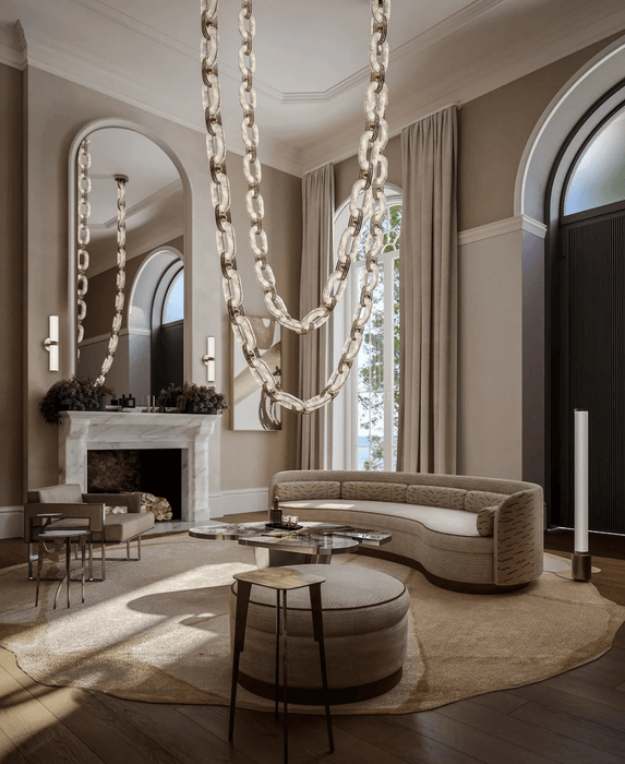 Chain Link Chandelier - Simprolos