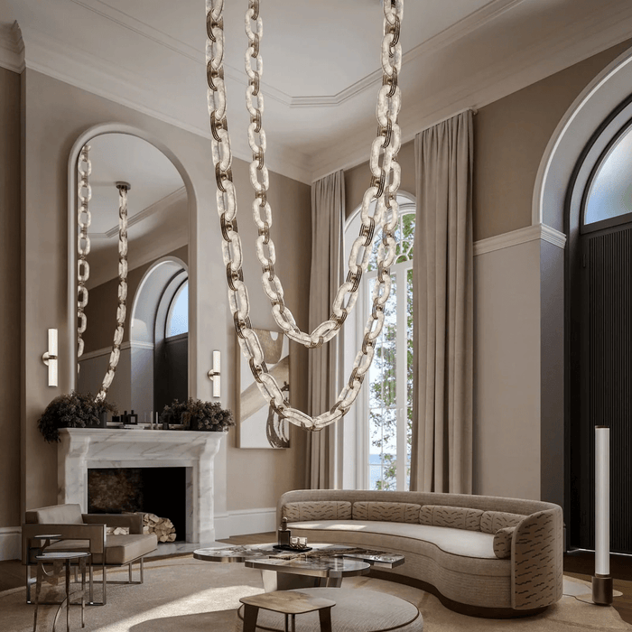 Chain Link Chandelier - Simprolos