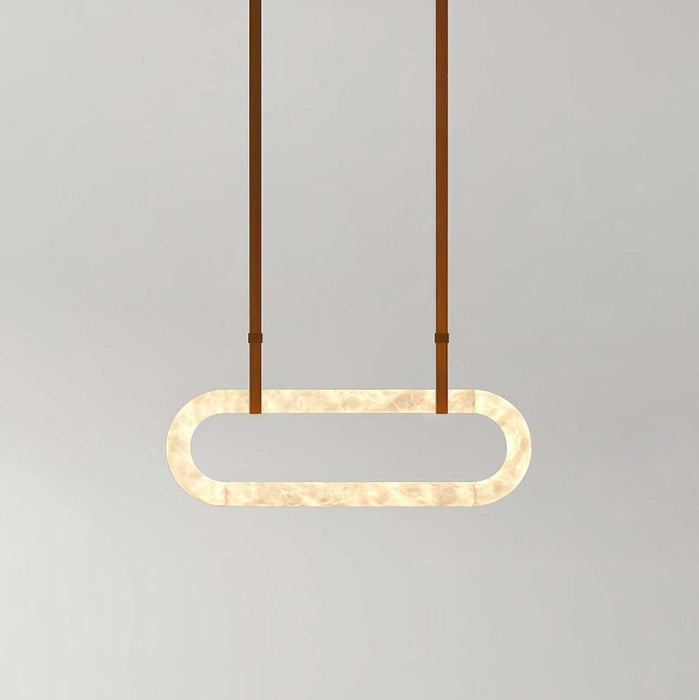 Circle Alabaster Chandelier - Simprolos