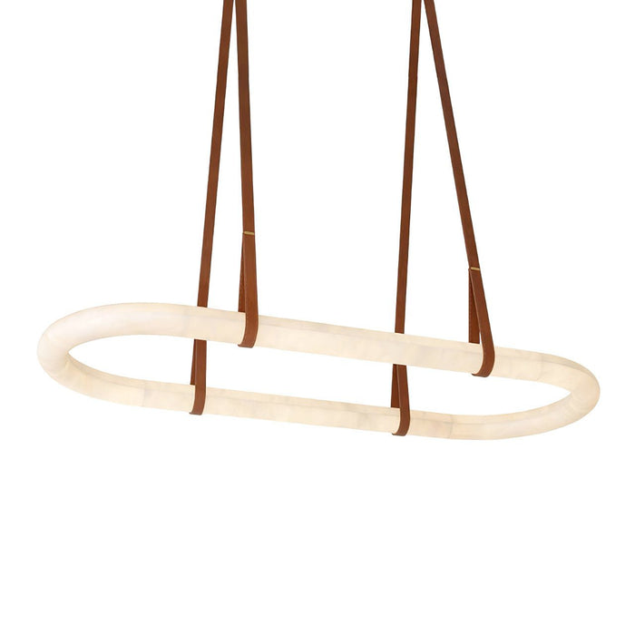 Circle Alabaster Chandelier - Simprolos
