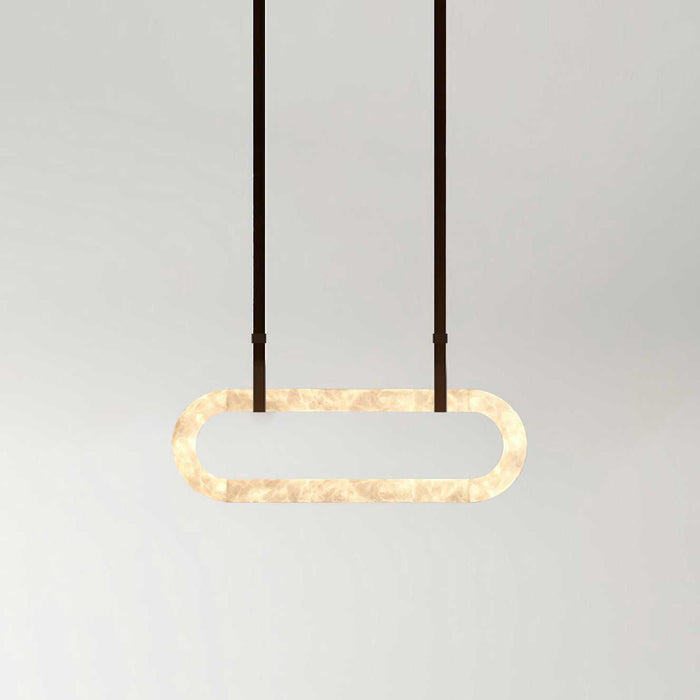 Circle Alabaster Chandelier - Simprolos