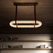 Circle Alabaster Chandelier - Simprolos