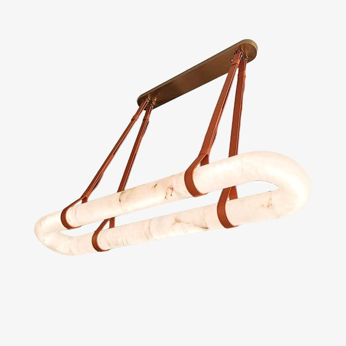 Circle Alabaster Chandelier - Simprolos