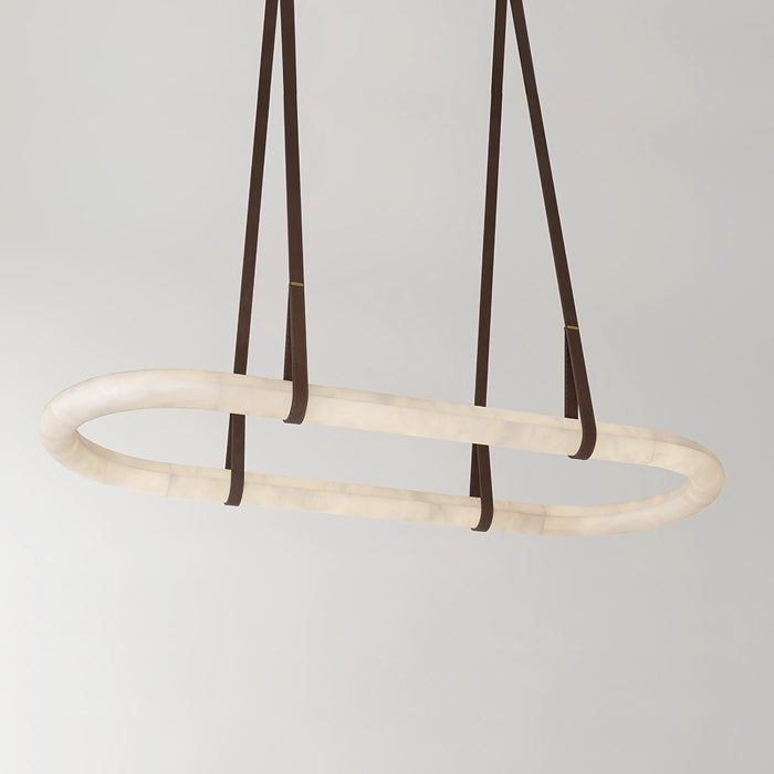 Circle Alabaster Chandelier - Simprolos