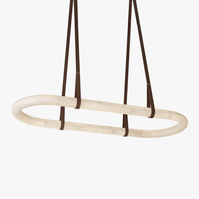 Circle Alabaster Chandelier - Simprolos