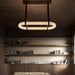 Circle Alabaster Chandelier - Simprolos