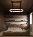 Circle Alabaster Chandelier - Simprolos