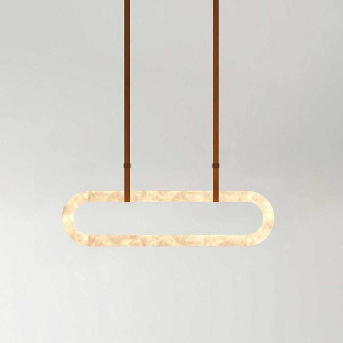 Circle Alabaster Chandelier - Simprolos