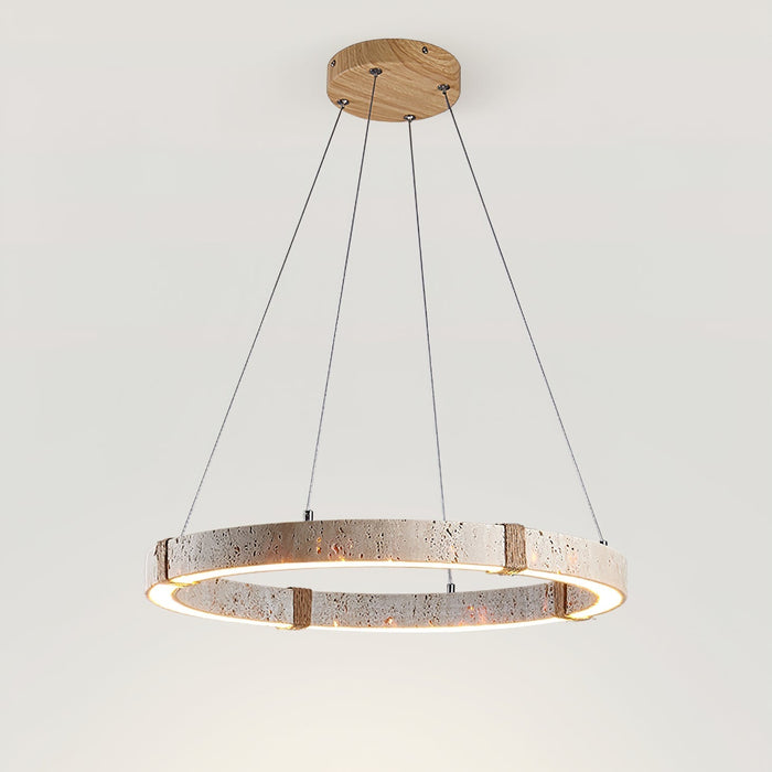 Circle Travertine Pendant Lamp - Simprolos