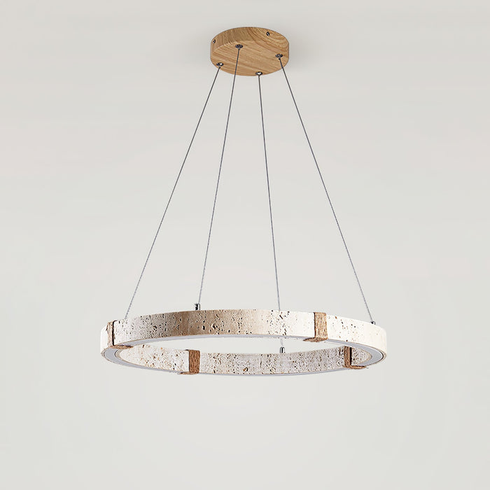 Circle Travertine Pendant Lamp - Simprolos