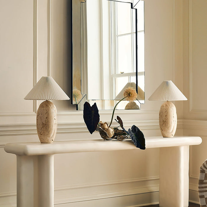 Cirra Travertine Table Lamp - Simprolos