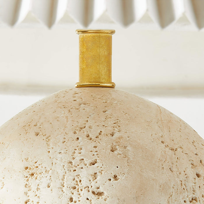 Cirra Travertine Table Lamp - Simprolos