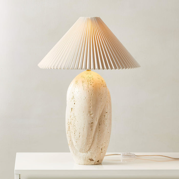 Cirra Travertine Table Lamp - Simprolos