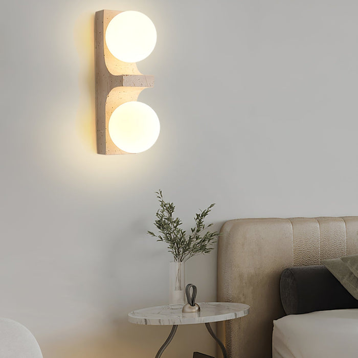 Cirra Travertine Wall Light - Simprolos