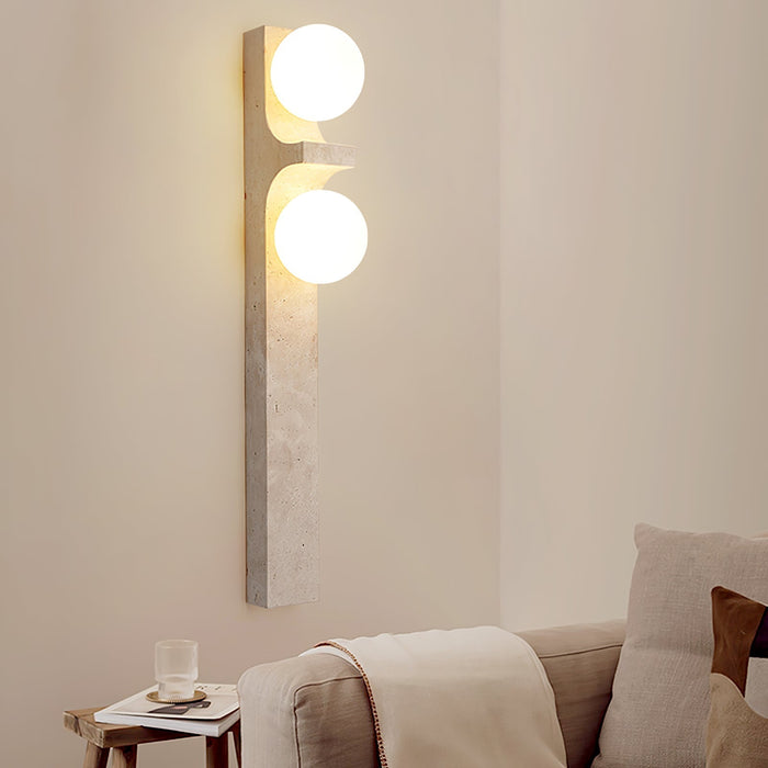 Cirra Travertine Wall Light - Simprolos