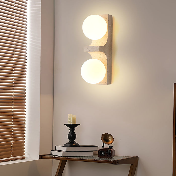Cirra Travertine Wall Light - Simprolos
