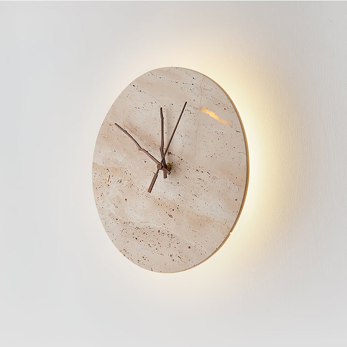Clock Travertine Wall Lamp - Simprolos