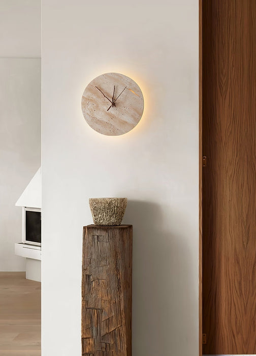 Clock Travertine Wall Lamp - Simprolos
