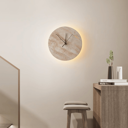 Clock Travertine Wall Lamp - Simprolos