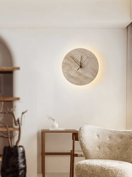Clock Travertine Wall Lamp - Simprolos