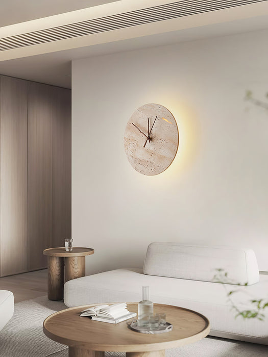 Clock Travertine Wall Lamp - Simprolos