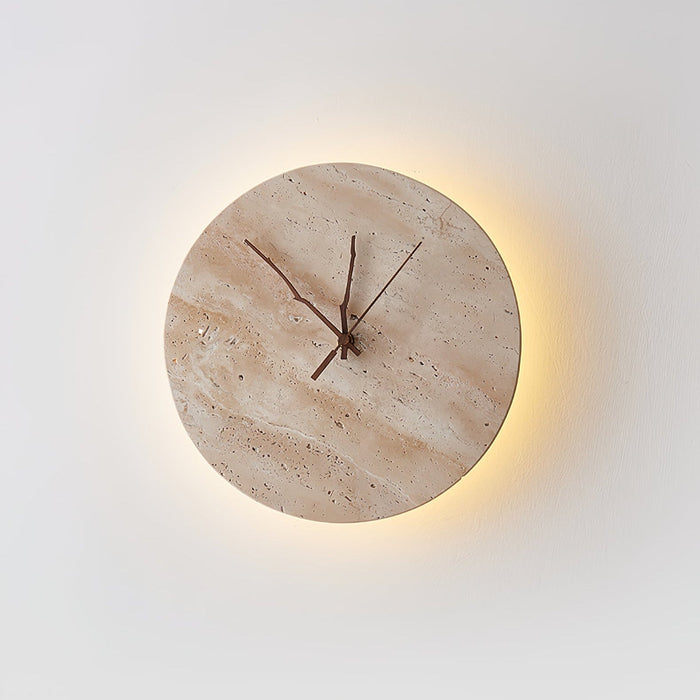 Clock Travertine Wall Lamp - Simprolos