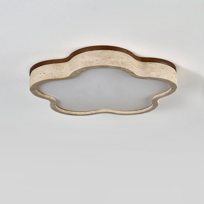 Cloudline Travertine Ceiling Lamp - Simprolos