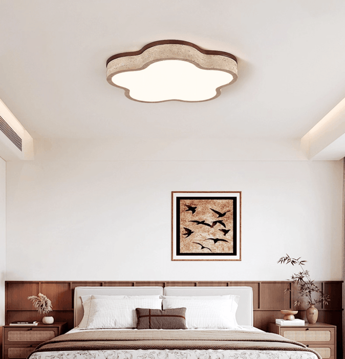 Cloudline Travertine Ceiling Lamp - Simprolos