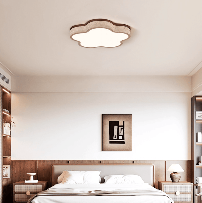 Cloudline Travertine Ceiling Lamp - Simprolos