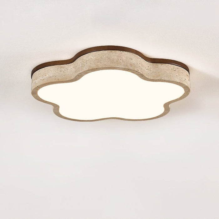Cloudline Travertine Ceiling Lamp - Simprolos