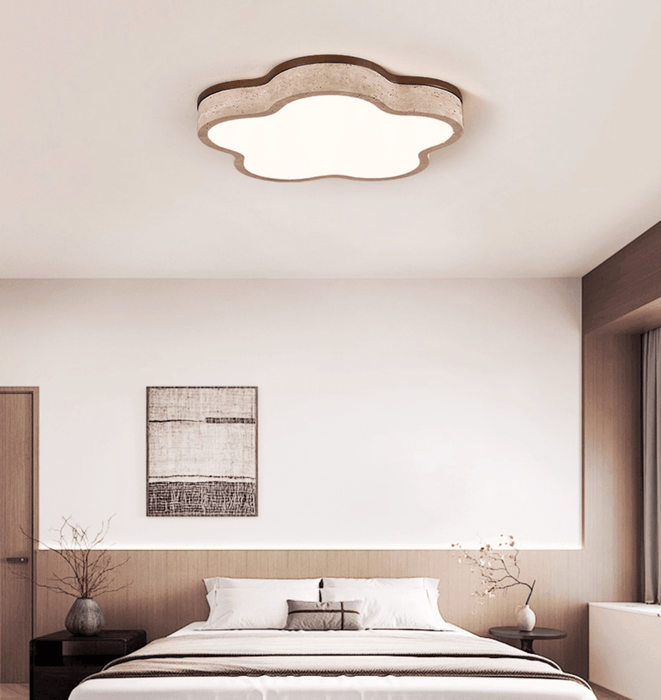 Cloudline Travertine Ceiling Lamp - Simprolos