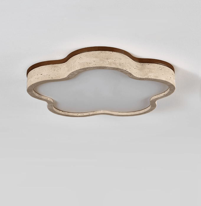 Cloudline Travertine Ceiling Lamp - Simprolos