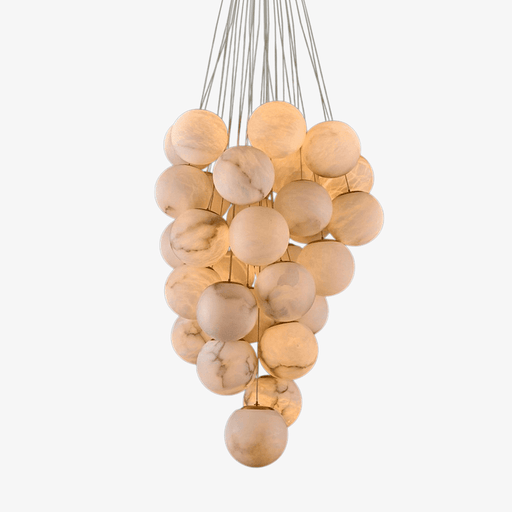 Cluster Alabaster Globe Chandelier - Simprolos