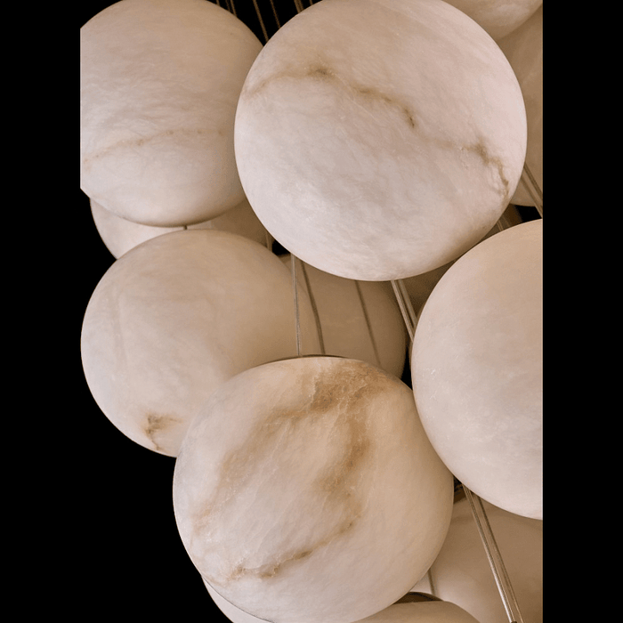 Cluster Alabaster Globe Chandelier - Simprolos