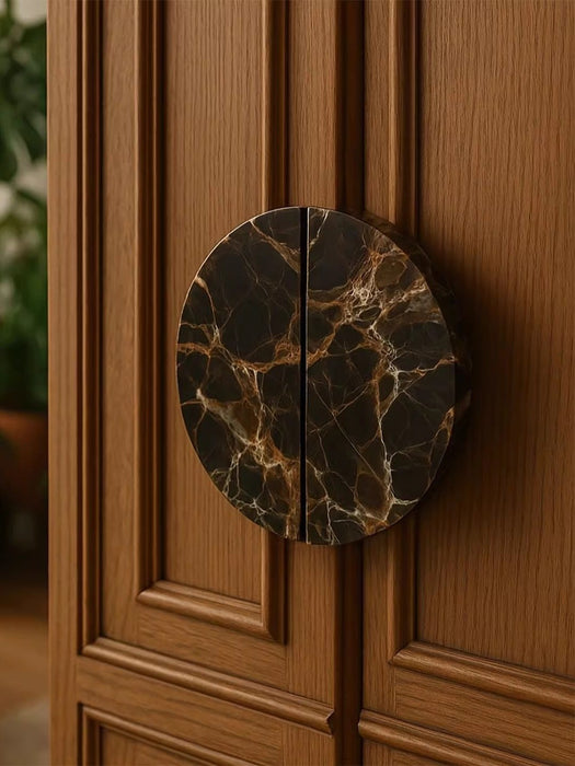 Coffee Marble Door Handle - Simprolos
