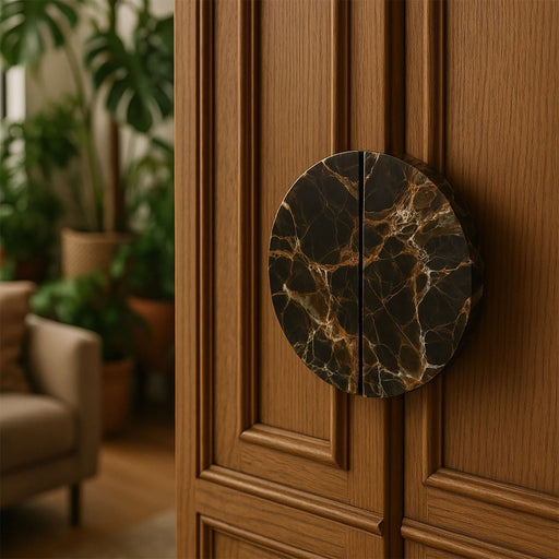 Coffee Marble Door Handle - Simprolos