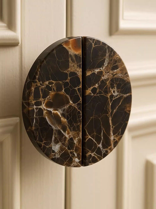 Coffee Marble Door Handle - Simprolos