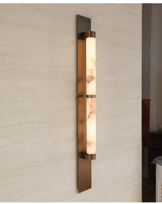 Columnar Alabaster Sconce - Simprolos