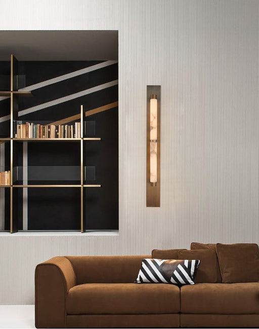 Columnar Alabaster Sconce - Simprolos