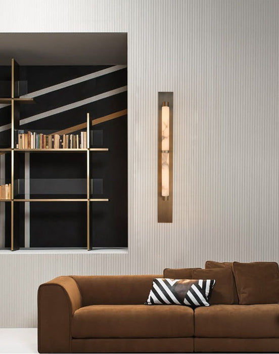 Columnar Alabaster Sconce - Simprolos