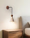 Cone Wood Bead Wall Sconce - Simprolos