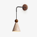 Cone Wood Bead Wall Sconce - Simprolos