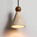 Cone Wood Bead Wall Sconce - Simprolos