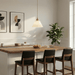 Conical Alabaster Brass Pendant Lamp - Simprolos