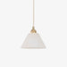 Conical Alabaster Brass Pendant Lamp - Simprolos
