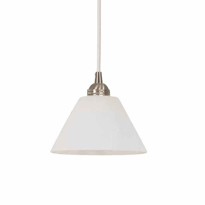 Conical Alabaster Brass Pendant Lamp - Simprolos