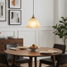 Conical Alabaster Brass Pendant Lamp - Simprolos
