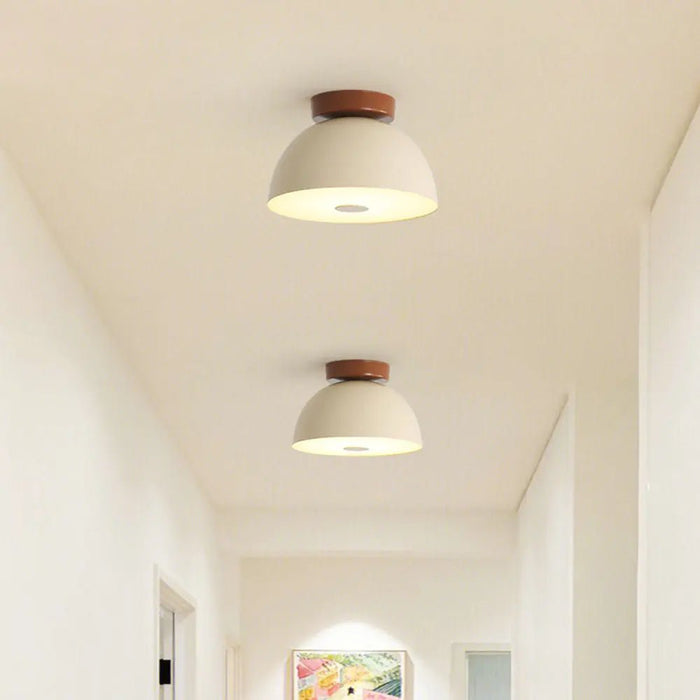 Cream Retro Iron Aisle Ceiling Lamp - Simprolos