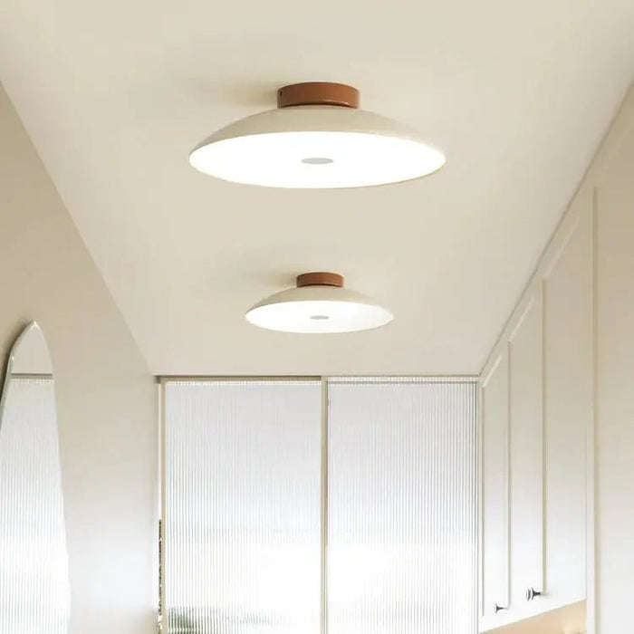 Cream Retro Iron Aisle Ceiling Lamp - Simprolos