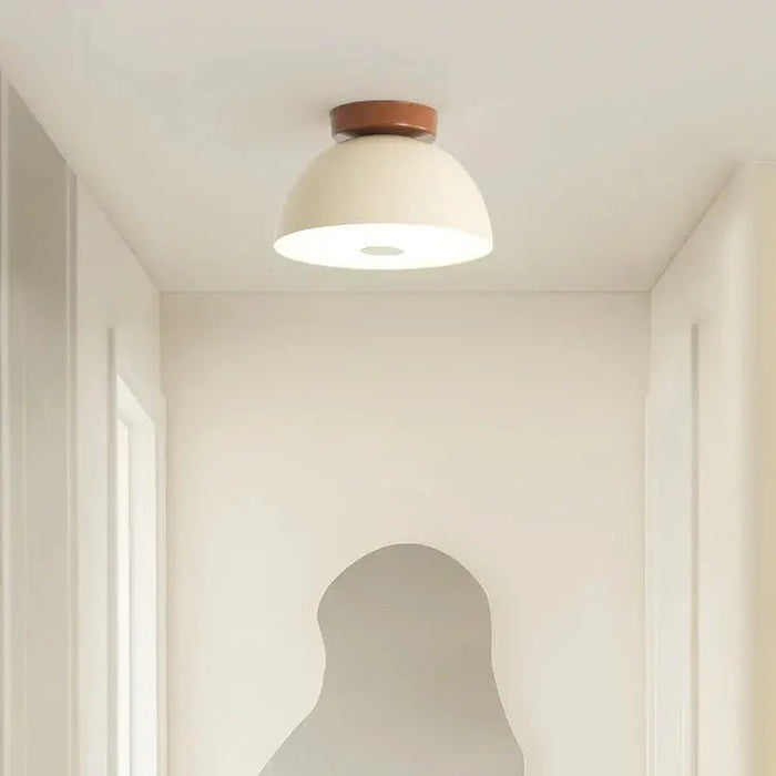 Cream Retro Iron Aisle Ceiling Lamp - Simprolos